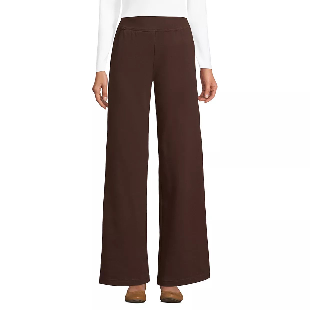 Women's Lands' End Starfish Mid Rise Wide Leg Pull On Pants | Kohl's