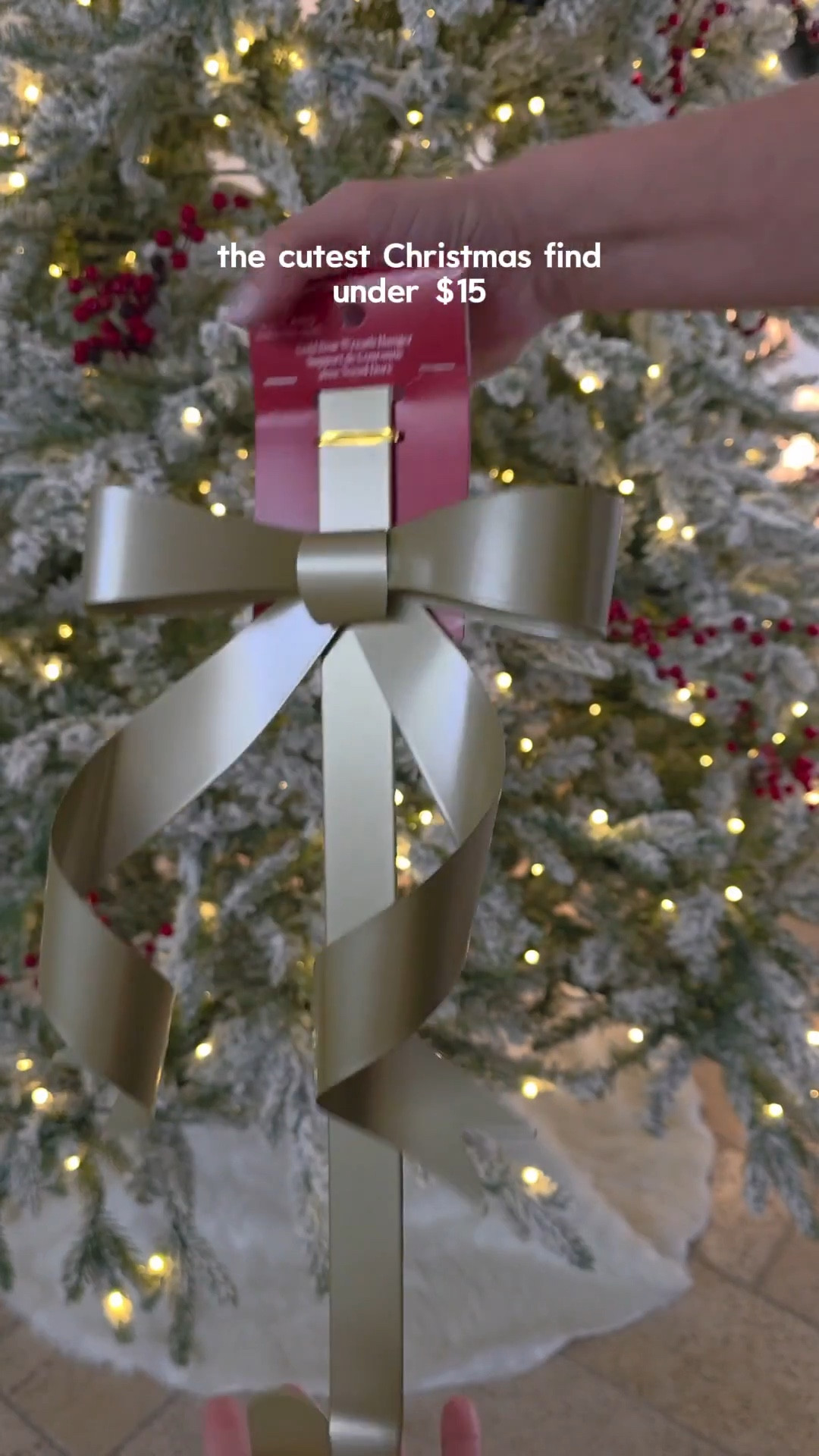 Cute gold bow wreath hanger on sale ! 

#LTKSaleAlert #LTKHoliday #LTKSeasonal