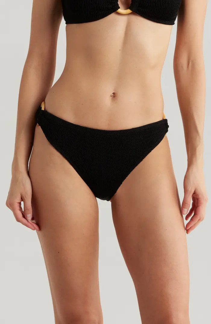 CLEONIE Ripple O-Ring Bikini Bottoms | Nordstrom | Nordstrom