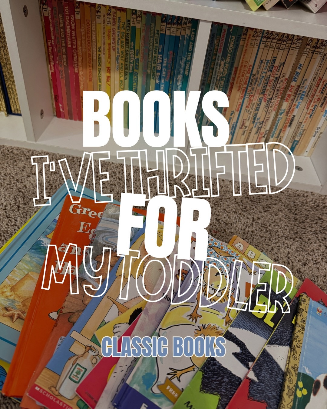 I absolutely love finding classic books for my daughter - we read every day and night, and it’s so fun to read books that I enjoyed when I was younger. Most of her books used to be mine when I was younger, but lately she’s been very into Dr Seuss, Arthur and Berenstain Bears so I’ve been keeping an eye out for those at the thrift store!
