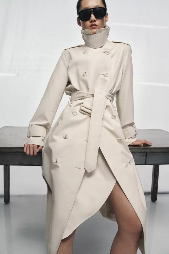 ZW COLLECTION BELTED TRENCH COAT | Zara UK
