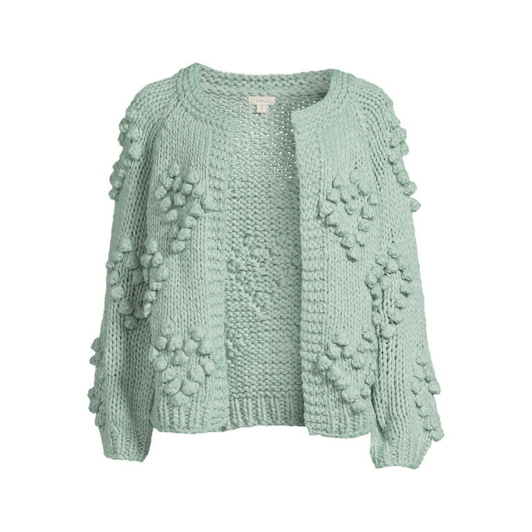 Dreamers by Debut Womens Pom Pom Cardigan Sweater | Walmart (US)
