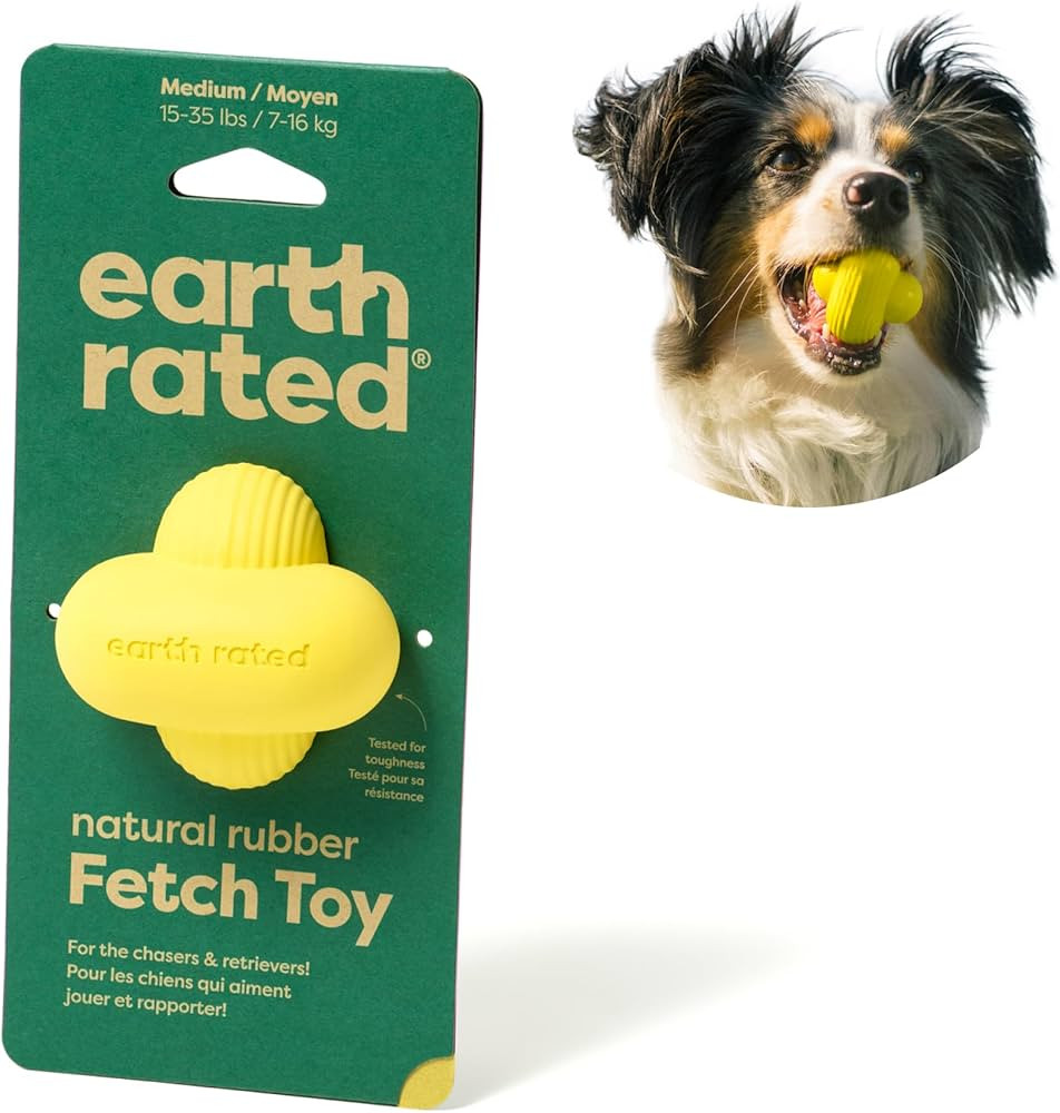 Earth Rated Dog Ball for Small, Medium and Large Dogs, Durable Natural Rubber Fetch Dog Toy, for ... | Amazon (US)