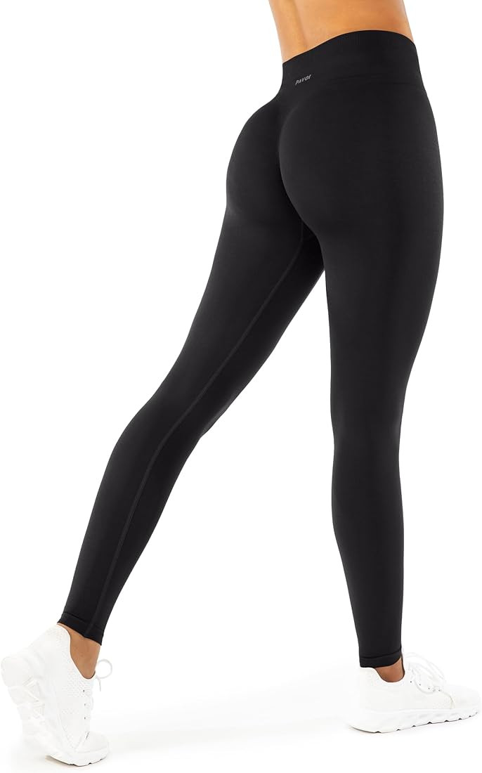 PAVOI ACTIVE High Waisted Compression Sculpting Seamless Scrunch Butt Leggings, SculptForm, Women... | Amazon (US)