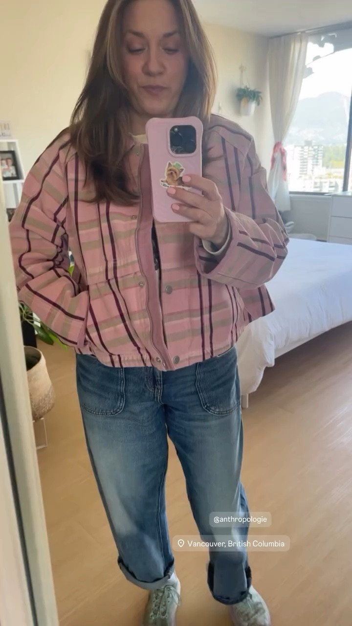Loving this utility jacket for spring size down I’m in the medium and the jeans I’m in the medium petite. Haven’t been able to find the exact match but I’ve linked similar. ￼

#LTKmidsize #LTKjeans #LTKcanada