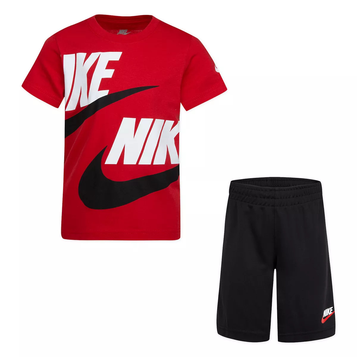 Boys 4-7 Nike Big Double-Logo Graphic Tee & Logo Shorts Set | Kohl's