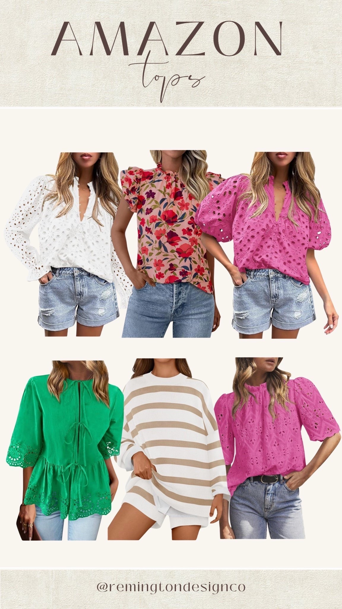 The cutest tops from Amazon that are perfect for spring! 💗

Style tips - Outfit inspo - Mom looks - Trendy fashion - Outfit ideas - Spring top - Trendy fashion - Vacation looks 

#LTKSeasonal #LTKStyleTip