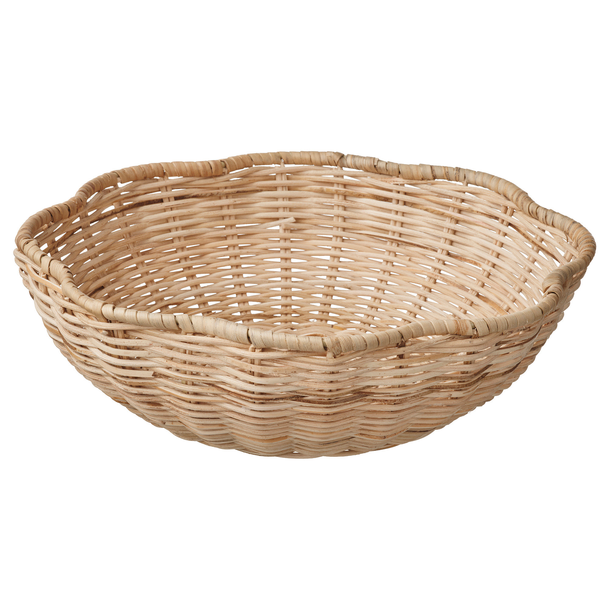 SMÖRFISK Bread basket, rattan, 11x3 " | IKEA US