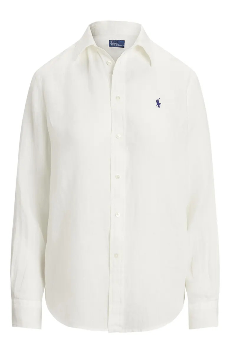 Classic Fit Linen Button-Up Shirt | Nordstrom