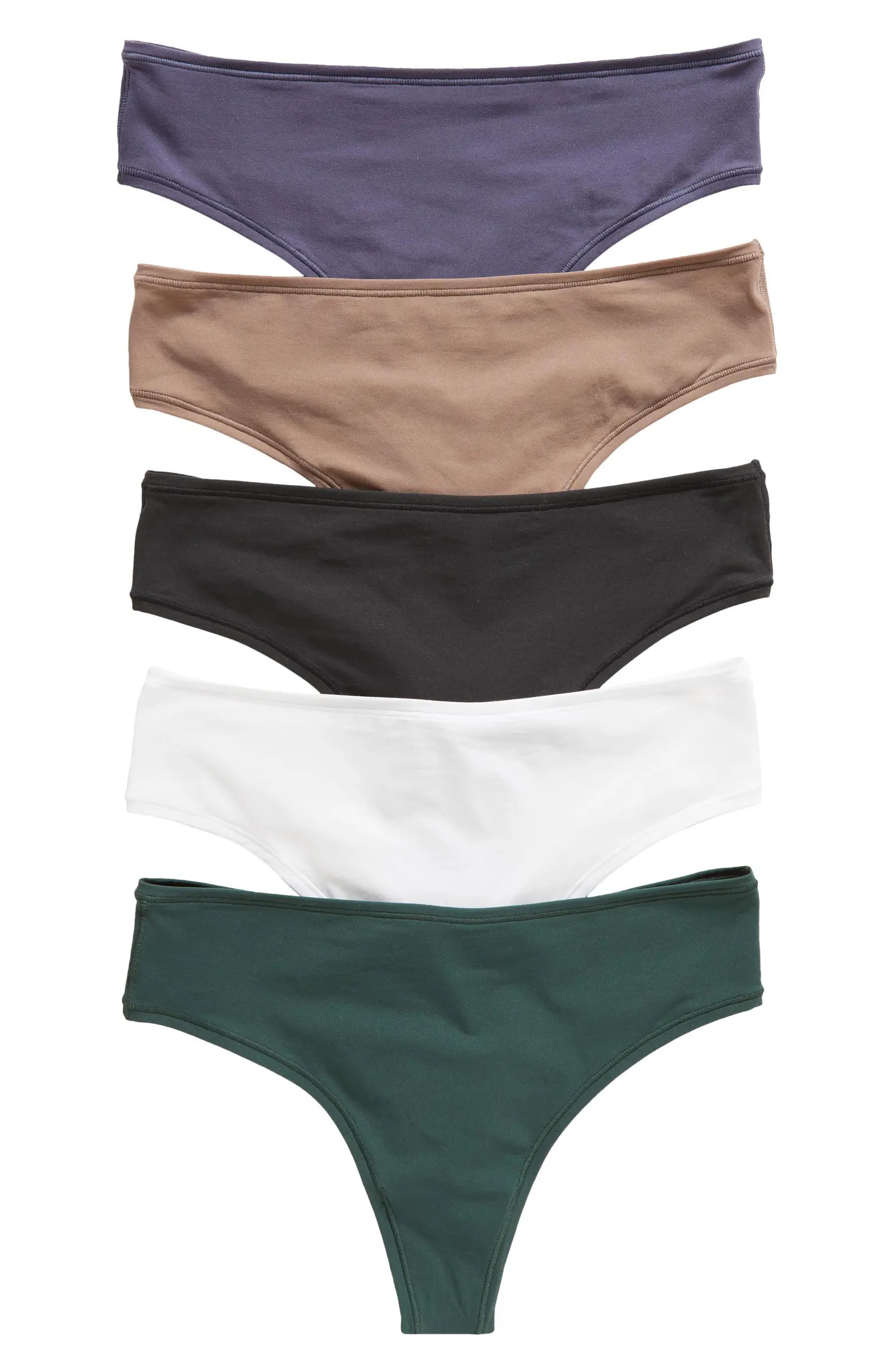 Fits Everybody Assorted 5-Pack Thongs | Nordstrom