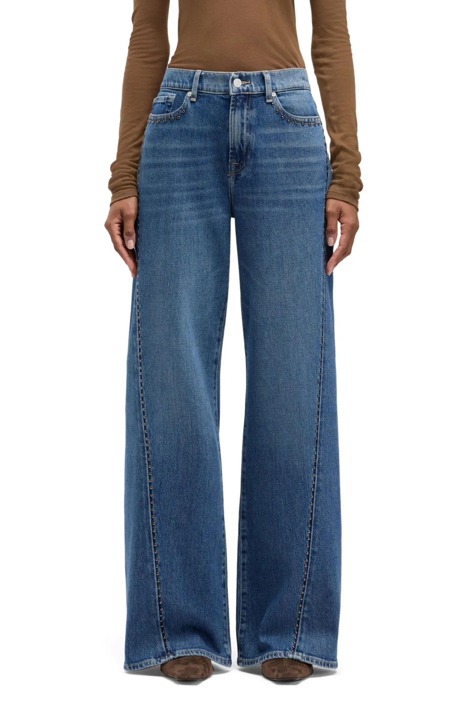 Lotta Twisted Seam High Waist Wide Leg Jeans (Women) | Nordstromrack | Nordstrom Rack