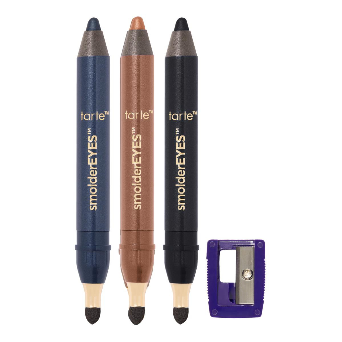 tarte SmolderEYES Eyeshadow Liner Trio & Sharpener | HSN