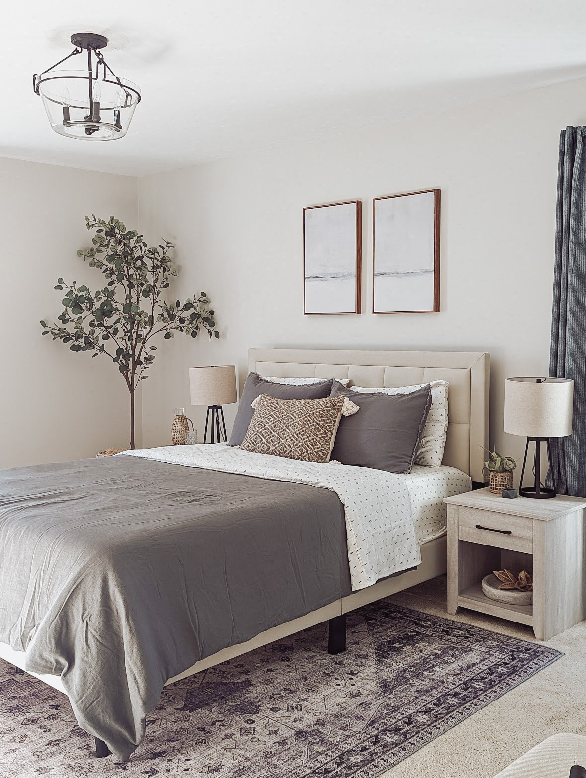 🌴 A neutral coastal bedroom that’s a breath of fresh air! With light, airy tones and natural textures, this space is designed to bring tranquility and that beachy calm to your nightly routine. 🌿 #serenespace #coastalvibes

#LTKStyleTip #LTKHome