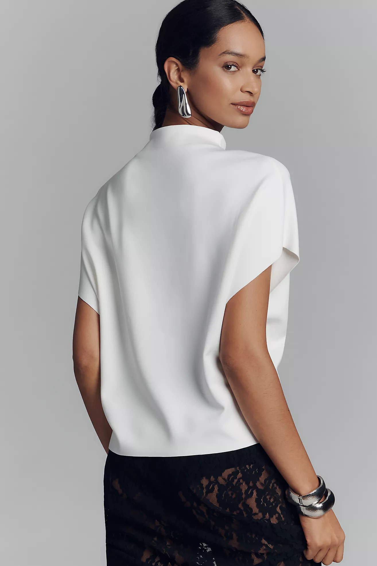 By Anthropologie Mock-Neck Batwing Top | Anthropologie (US)