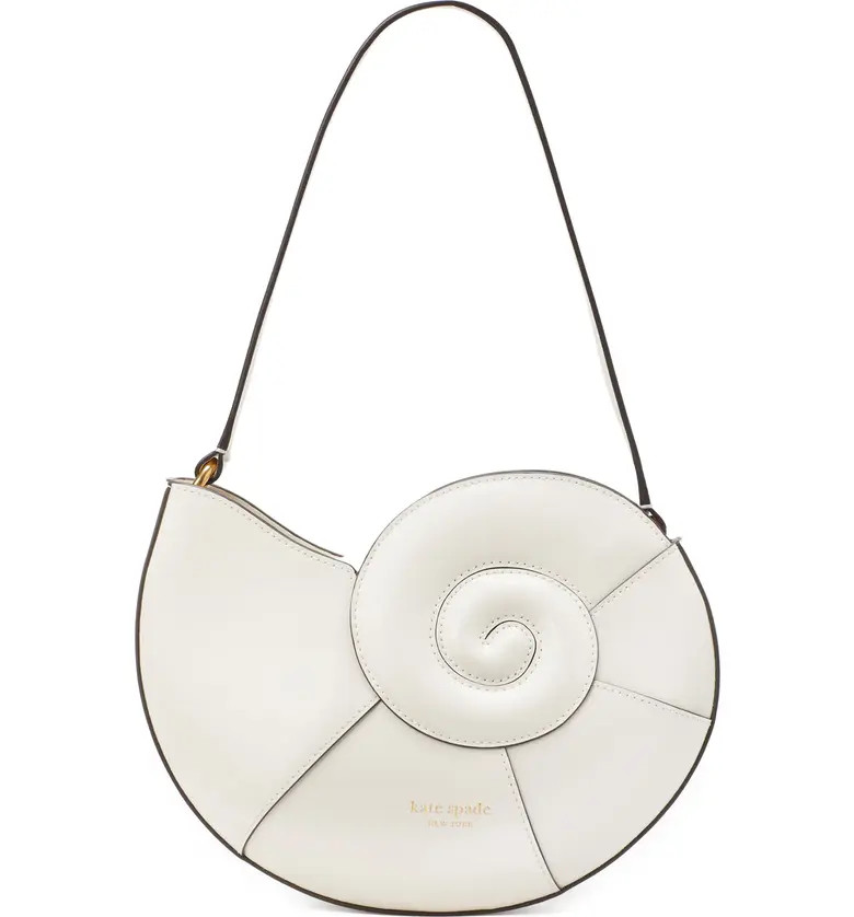 what the shell spazzolato nautilus shell leather shoulder bag | Nordstrom