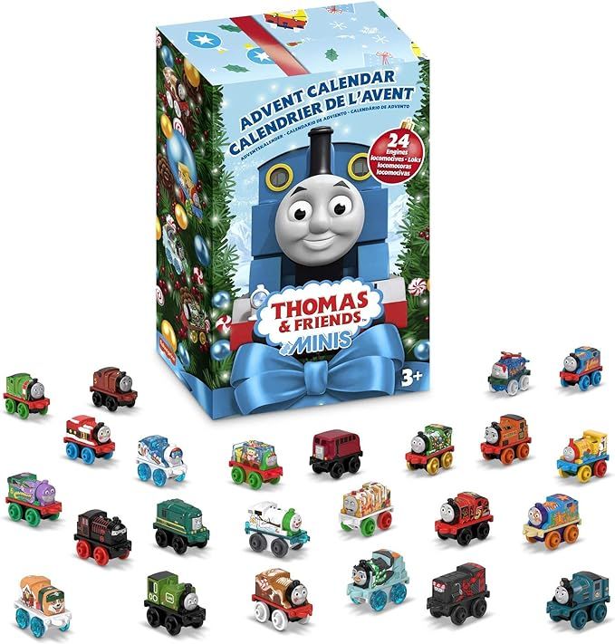 Thomas & Friends MINIS Advent Calendar 2022, Christmas gift, 24 miniature toy trains and vehicles... | Amazon (US)