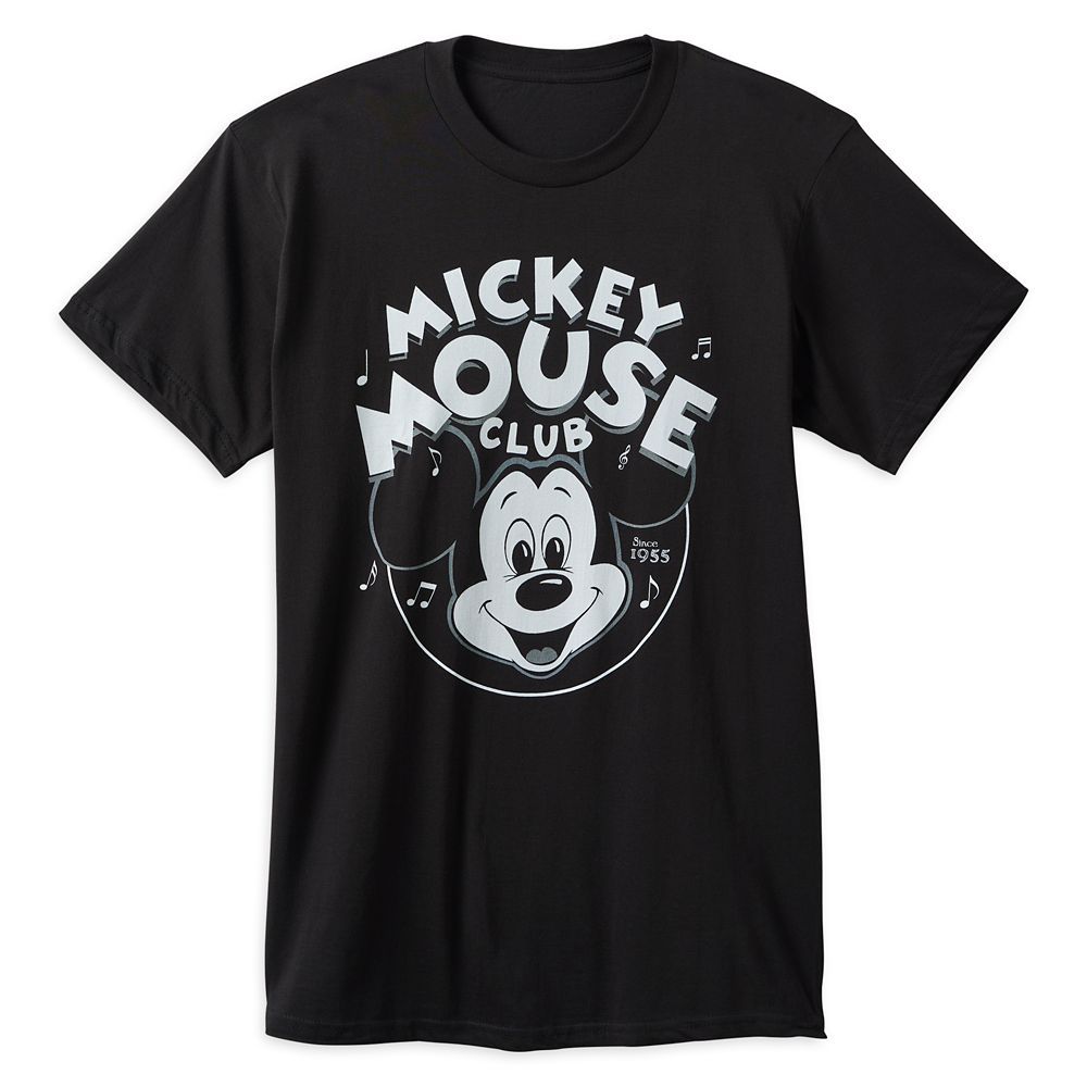 The Mickey Mouse Club Logo T-Shirt for Adults – Black | shopDisney