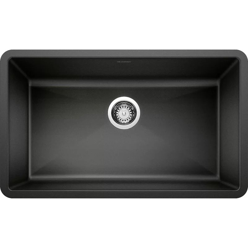 440149 Precis Silgranit 32" L x 19" W Undermount Kitchen Sink | Wayfair North America