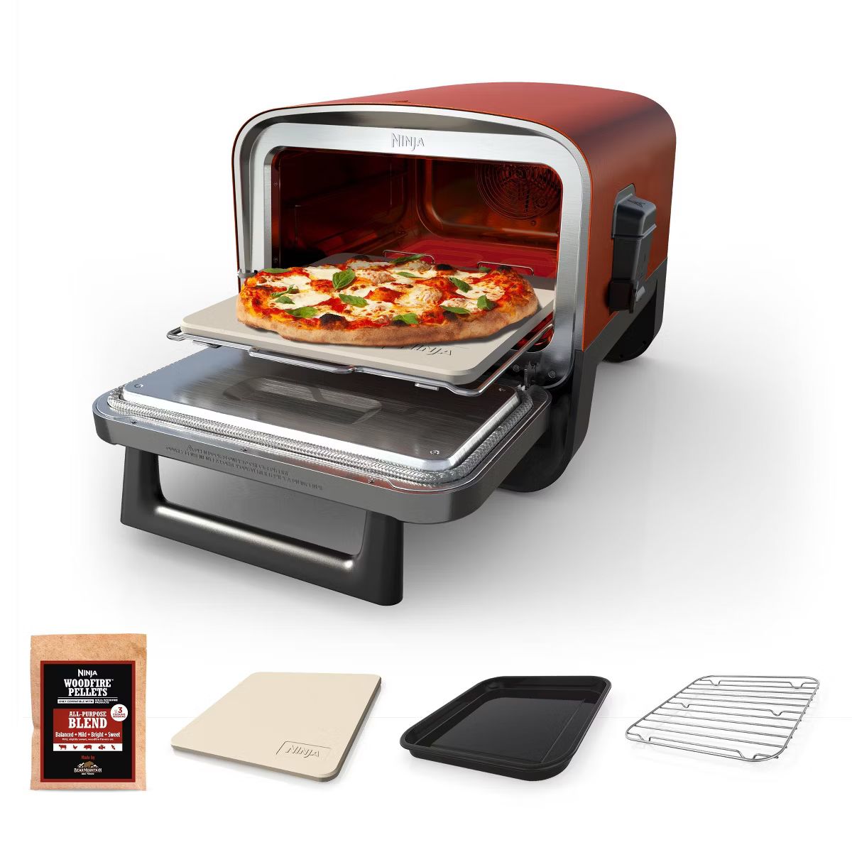 Ninja Woodfire Pizza Oven, 8-in-1 Outdoor Oven, 5 Pizza Settings, Smoker, Ninja Woodfire Technolo... | Target