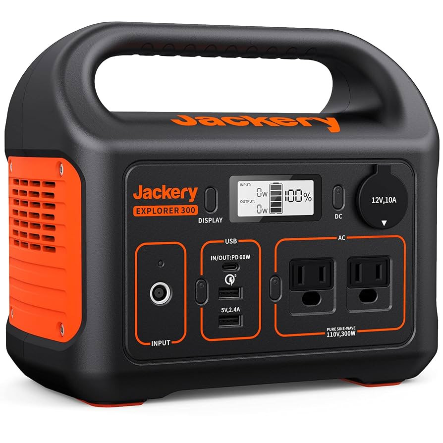 Jackery Portable Power Station Explorer 300, 293Wh Backup Lithium Battery, Solar Generator for Ou... | Amazon (US)
