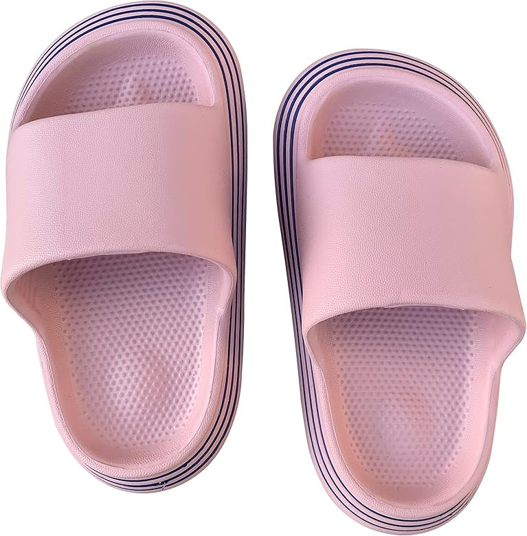 Lucky Love Kids Slides Sandals Boys and Girls; Slip On Water Shoes Kids and Toddler Sizes | Amazon (US)