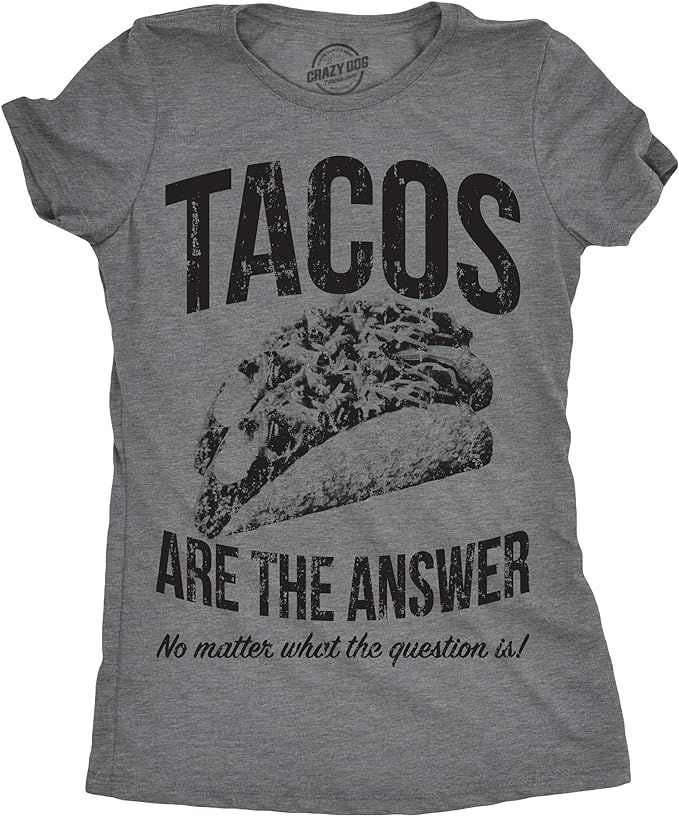 Womens Tacos Shirts Funny Mexican Tees with Tacos and Cervezas Cool Vintage Graphic Tees with Cut... | Amazon (US)