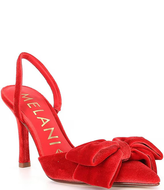Antonio Melani Gentry Velvet Bow Slingback Pumps | Dillard's | Dillard's