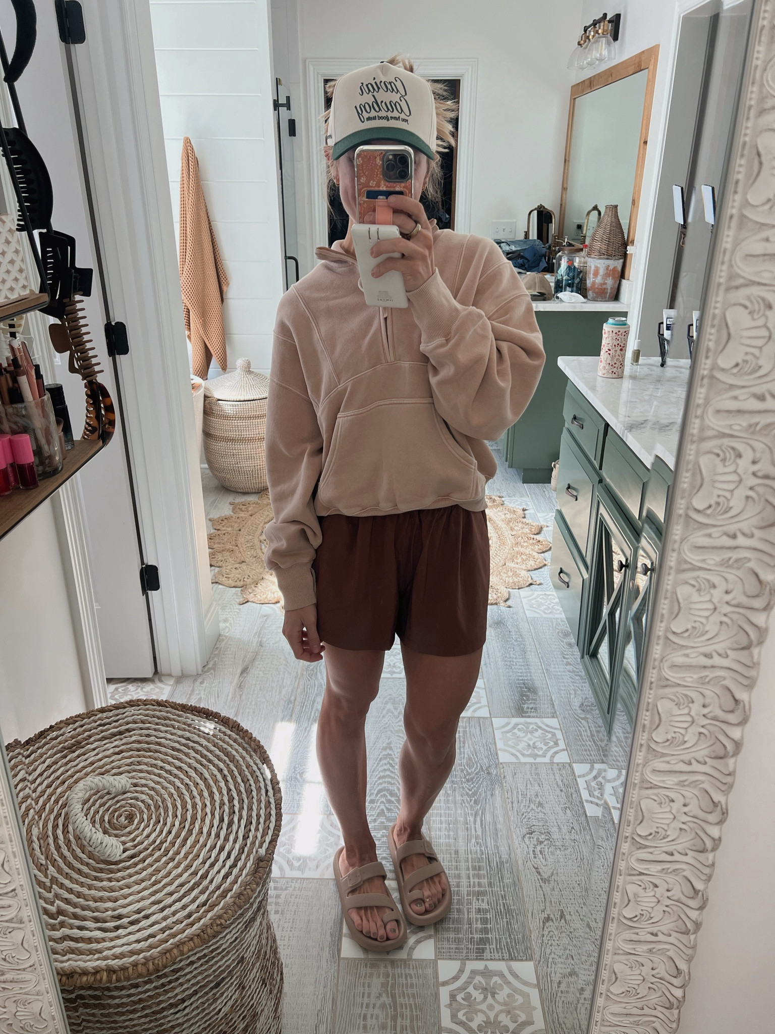 Busy Monday errands fit — S crewneck ON SALE  / S villa short (my fave athletic short ever) & my $8 Walmart slides! 🤎

Vuori / aerie / spring / casual outfit inspo / comfy / Holley Gabrielle 

#LTKfindsunder50 #LTKstyletip #LTKSpringSale