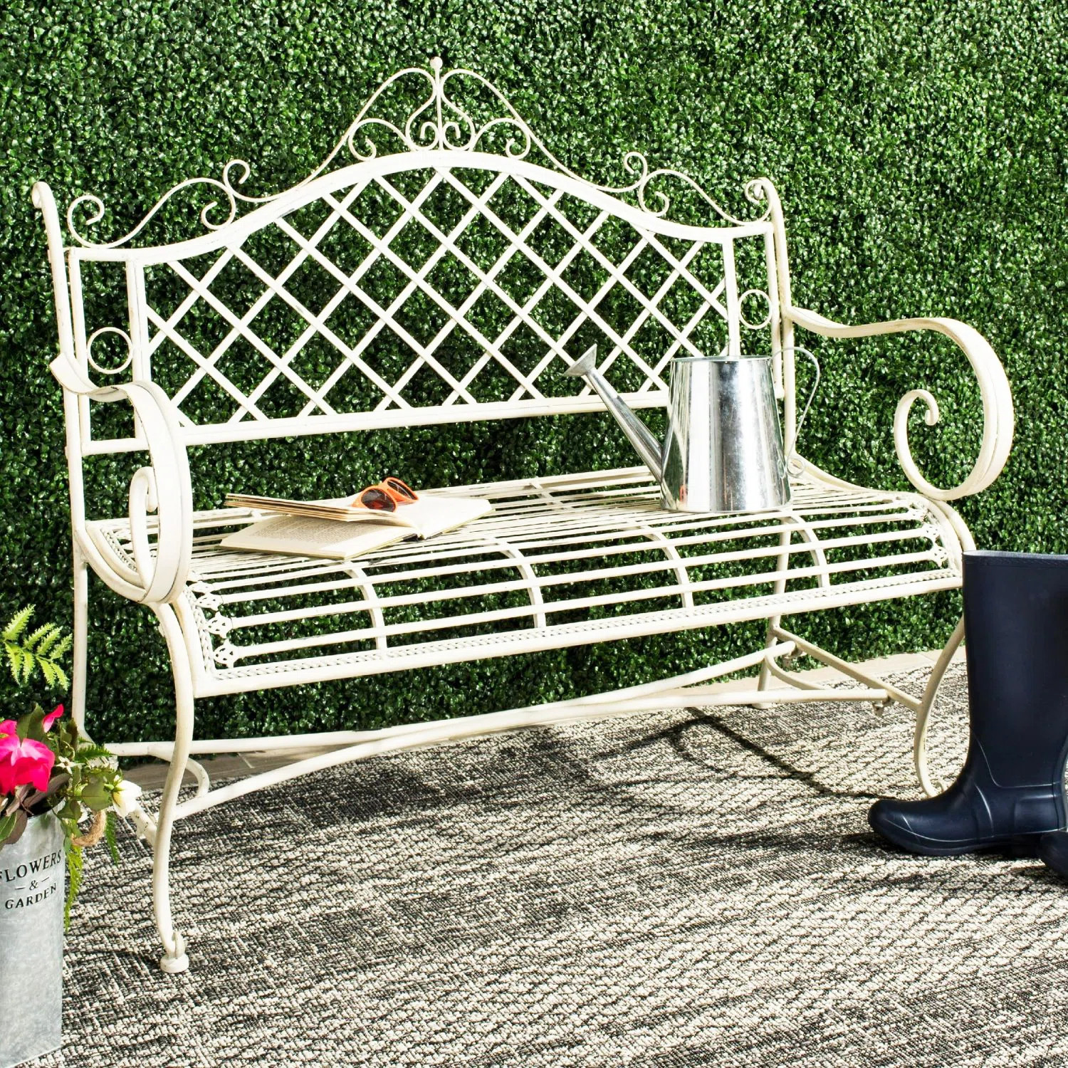 Hornellsville Metal Outdoor Bench | Wayfair North America