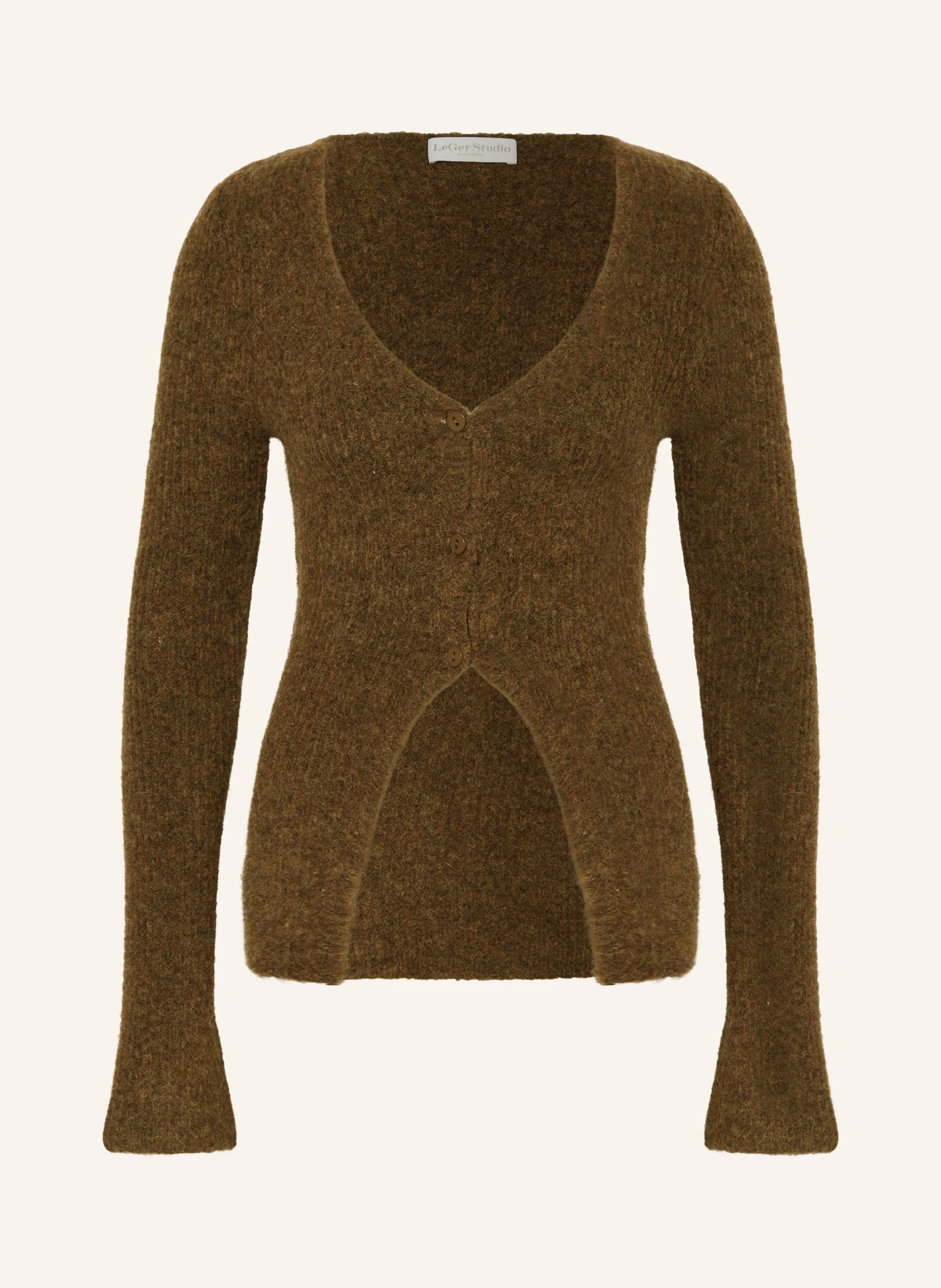LeGer Studio Strickjacke FREDERIKE mit Alpaka in braun | Breuninger (DACH)