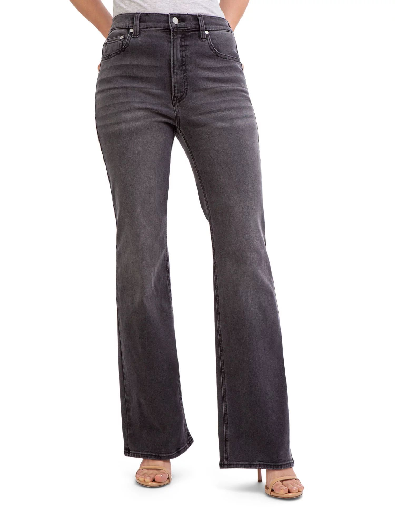 Jordache Women's High Rise Flare Jeans - Walmart.com | Walmart (US)