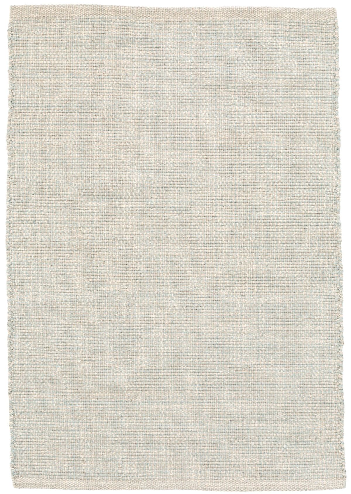 Marled Light Blue Woven Cotton Rug | Dash &amp; Albert | Annie Selke