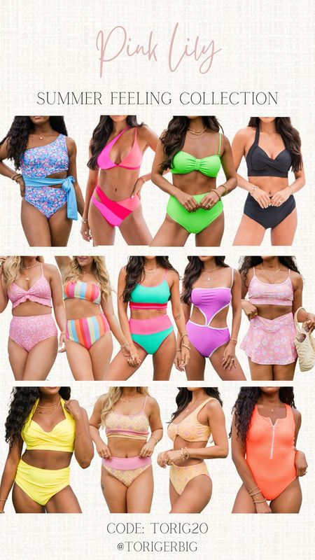 Loving all of the Swim options from this collection. So many cute styles. #PinkLily #Swimsuit #SummerStyle #PoolStyle.

Use my code code TORIG20 for discount

#LTKstyletip #LTKfindsunder50 #LTKsalealert