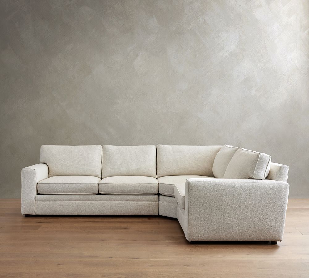 Pearce Square Arm 3-Piece Wedge Sectional (117"–153") | Pottery Barn (US)