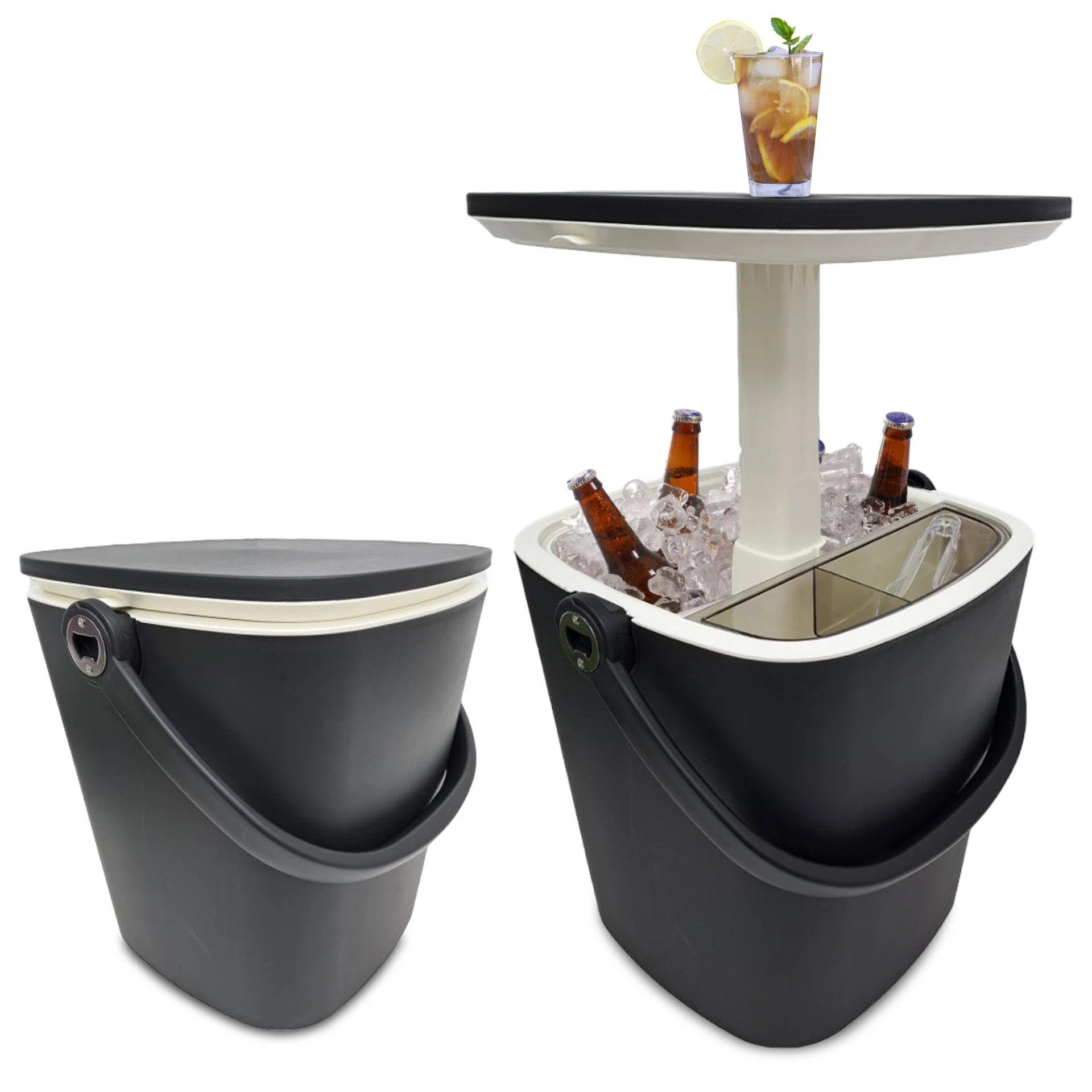 Olilawn Outdoor Ice Bucket For Parties, Cooler Table With Lift Top Lid & Reviews | Wayfair | Wayfair North America