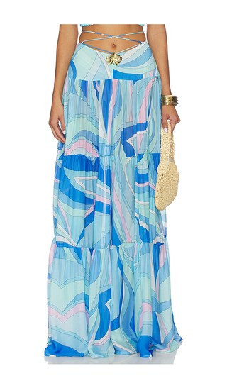 Cin Cin Song Lobster Maxi Skirt in Blue. - size XS | Revolve Clothing (Global)
