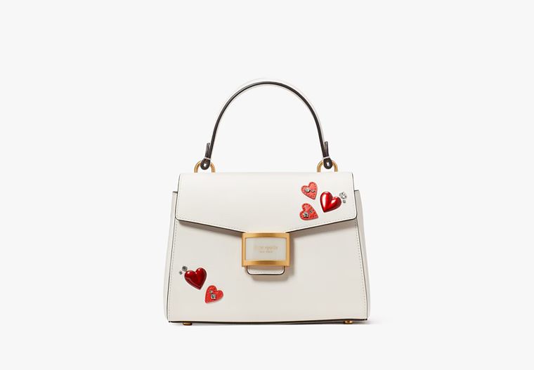 Katy Heart Embellished Small Top-handle Bag | Kate Spade (US)