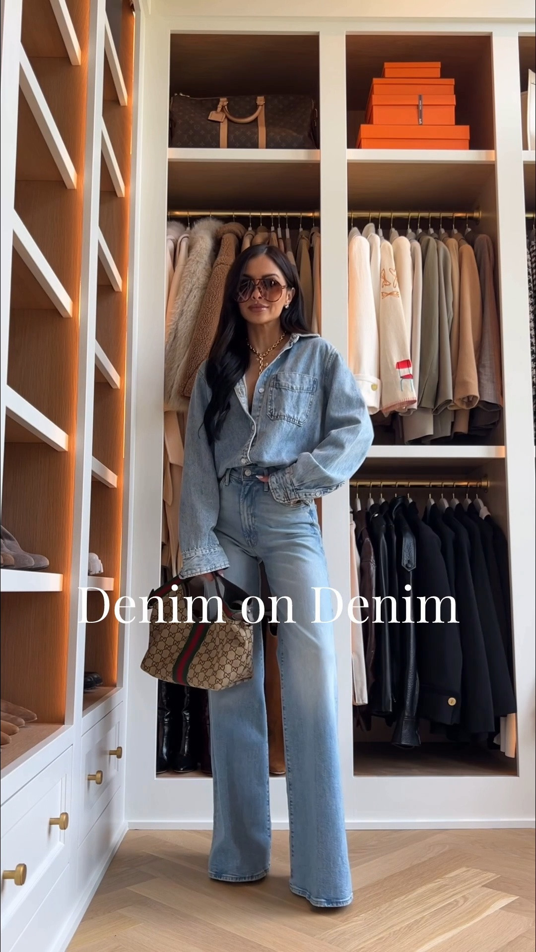 How go wear a classic denim shirt this summer and into fall 
Wearing an XS
Mother denim wearing a 23
Gucci giglio bag

#LTKOver40 #LTKmomlife #LTKootd