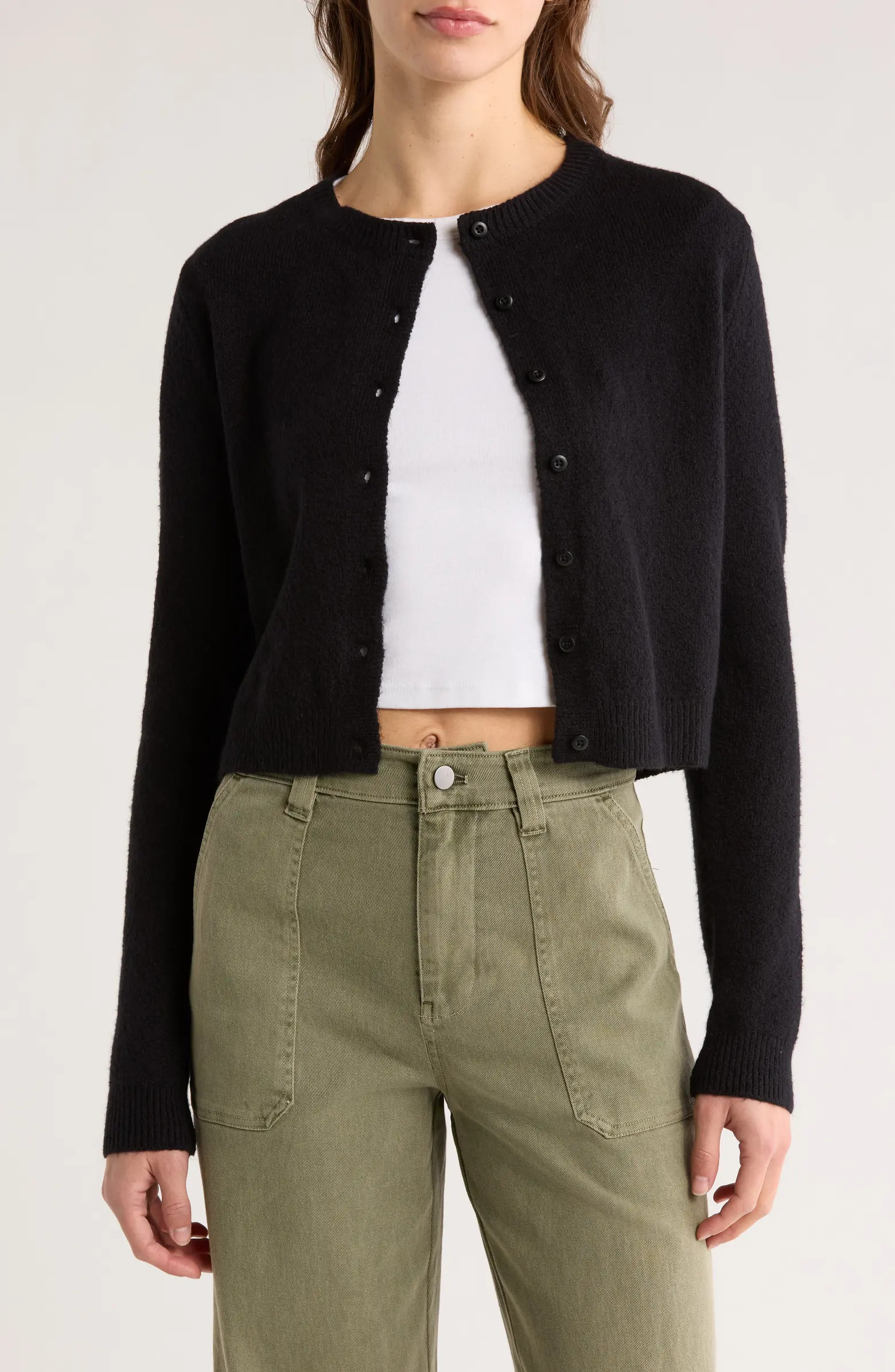 Classic Crewneck Cardigan | Nordstrom Rack