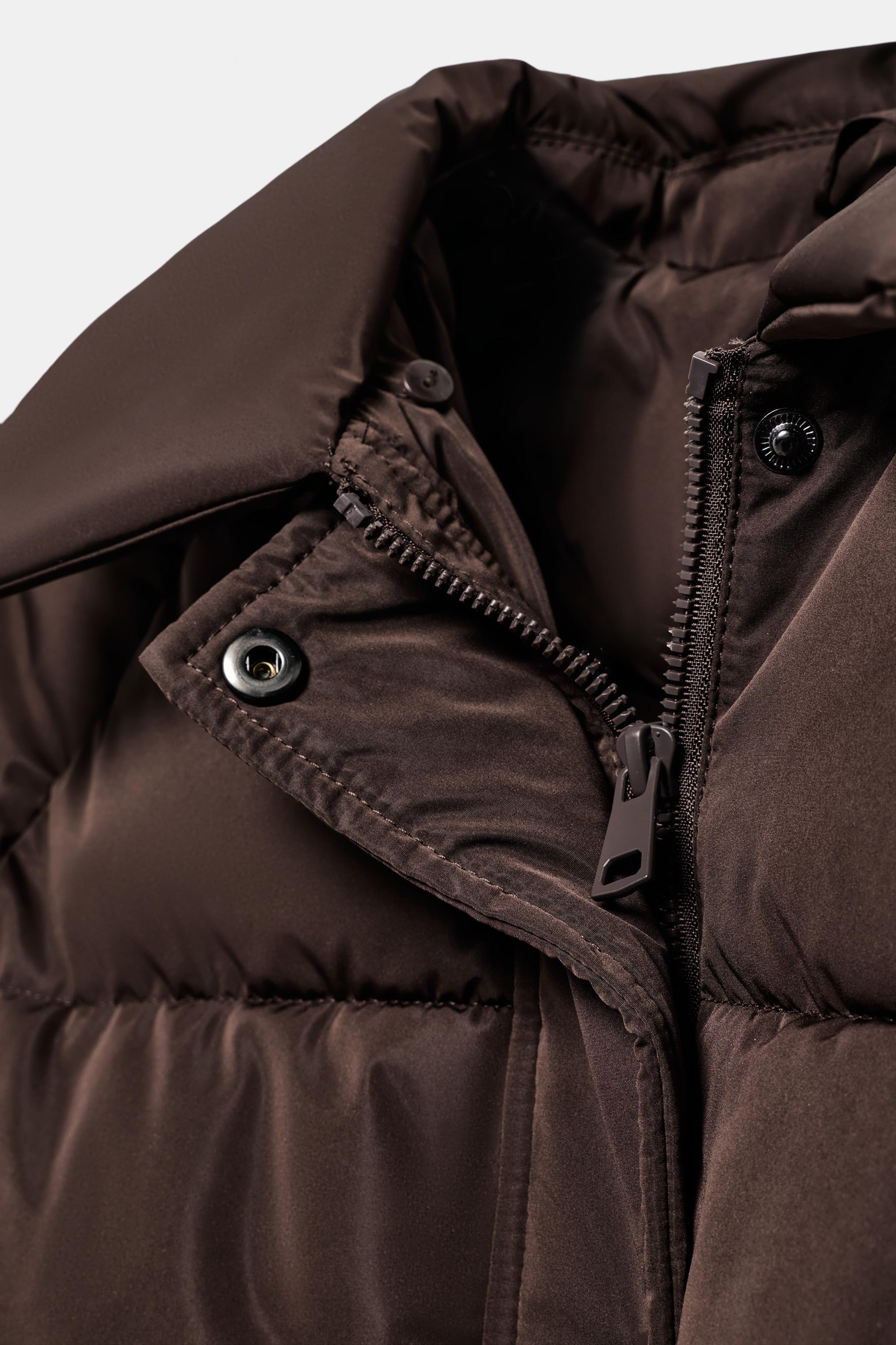 QUILTED BOMBER JACKET WITH FAUX FUR LAPEL | Zara UK