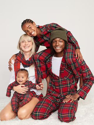 Unisex Sleep &#x26; Play Matching Print 2-Way-Zip Footed One-Piece for Baby | Old Navy (US)