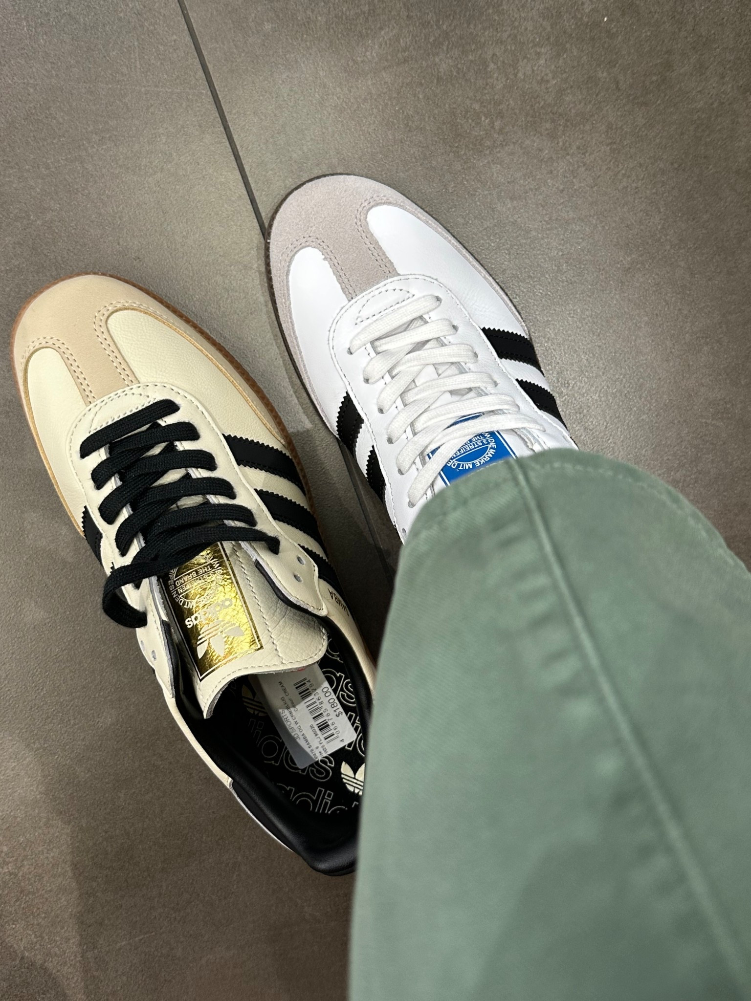 I was thinking maybe I needed a black and white pair of Sambas for winter - but then I spotted these cream and black ones (with the gold detail on the tongue). And now I can’t choose! 

And the cream pair are on sale! 

#LTKaustralia #LTKautumn #LTKsale