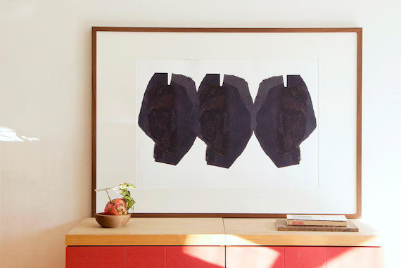 Large Wall Art Print with Abstract Heads Fine Art Painting | Etsy | Etsy (US)