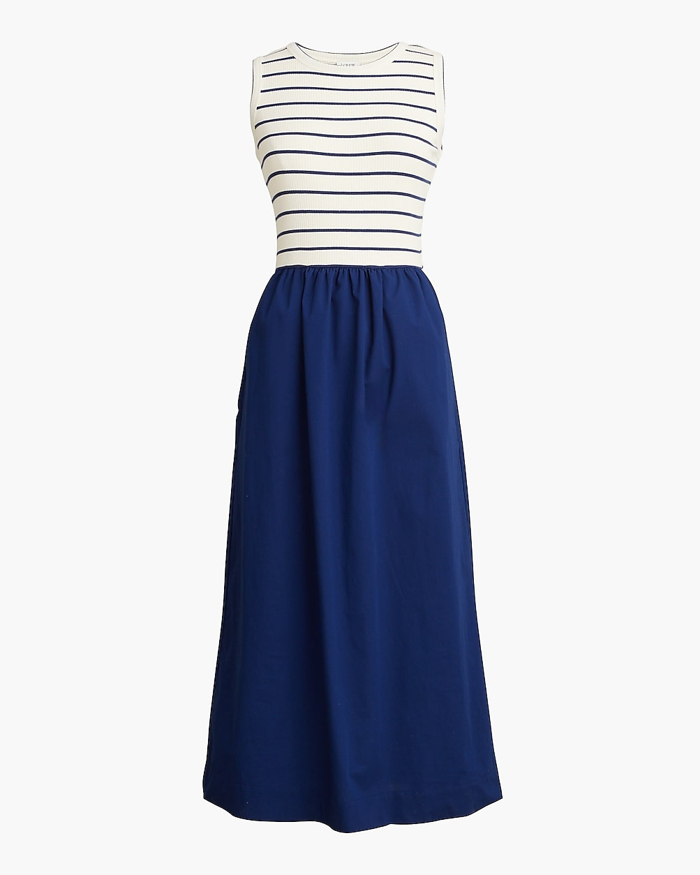 Striped ribbed-knit mixy dress | J.Crew Factory
