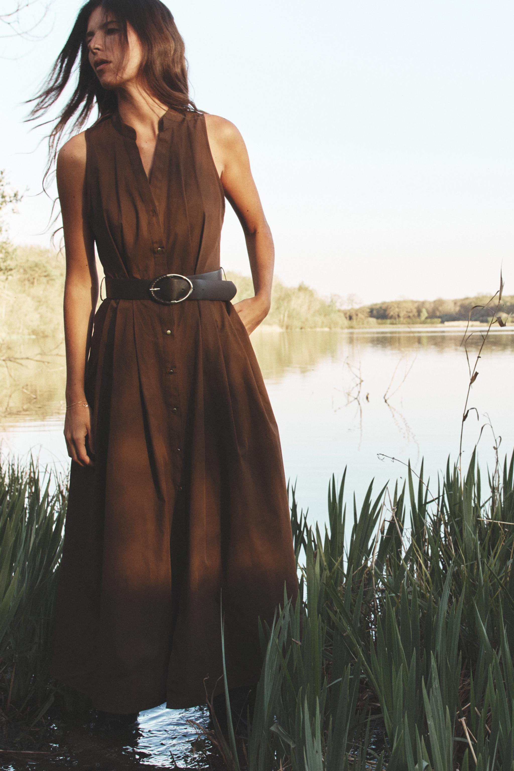 BELTED MIDI DRESS | Zara US