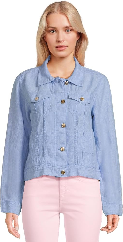 Lilly Pulitzer womens Seaspray Linen Jacket | Amazon (US)
