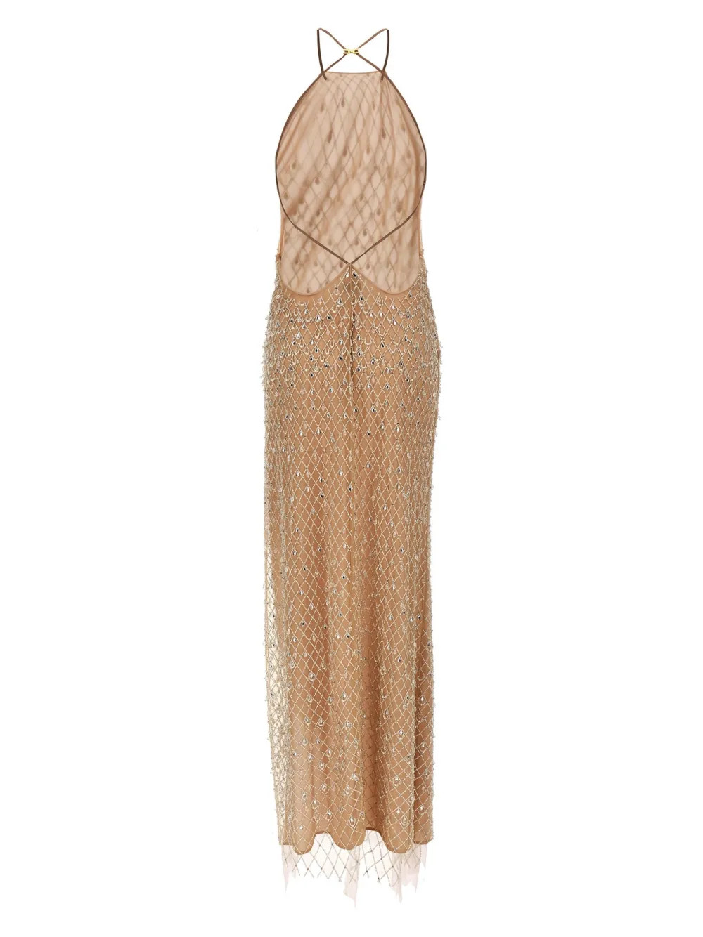 Elisabetta Franchi crystal-embellished Maxi Dress | Pink | FARFETCH | Farfetch Global