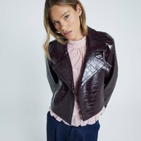 River Island Womens Red Faux Leather Crop Trench Coat | River Island UK & IE