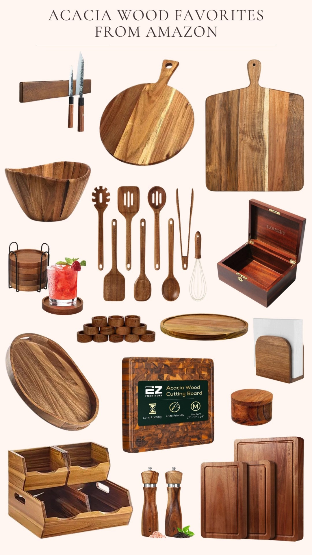  

 Acacia wood home decor and kitchen decor are great to add some warmth to a room for fall. This acacia wood box and this large cutting board are in my wish list  

#LTKFindsUnder50 #LTKHome