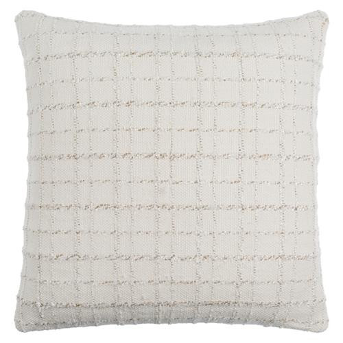 Emmanuel Coastal Beach Cream Decorative Throw Pillow - 18x18 | Kathy Kuo Home